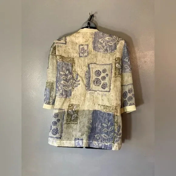 R&M Richards By Karen Kwong Sheer Jacket With Mock Tee - Picture 4 of 6